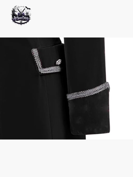 Victorian Steampunk Jacket Velvet Pirate Gothic Costume Blazer Adjustable - Picture 6 of 7